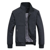 Spring Autumn Casual Solid Fashion Slim Jacket Mid-Season Jacket