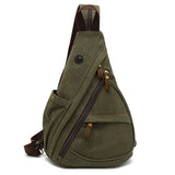 new men's canvas chest bag large capacity leisure men's bag Single Shoulder Messenger Bag multi functional back backpack