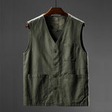 Summer Men's Vests Casual Man Cotton Breathable Mesh Vest Sleeveless Jackets Man Outwdoor Fishing Waistcoats Clothing 8XL