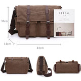 Men Business Messenger Bags For Men Shoulder Bag vintage Canvas Crossbody Pack Retro Casual Office Travel Bag