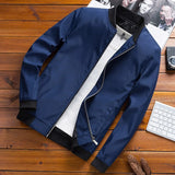 Spring Men's Bomber Jackets Male Outwear Slim Fit Solid Color Coats Fashion Man Streetwear Baseball Jackets Clothing