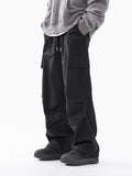 High street fashion brand paratrooper overalls men autumn and winter new retro straight loose casual versatile pants