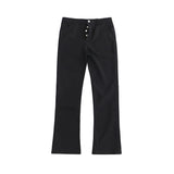 Margiela style flared trousers summer new American vibe high street cleanfit casual trousers