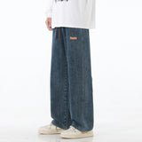 American fashion brand jeans men summer new loose straight casual pants trousers boys wide leg pants