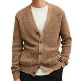 men’s fall fashion Hot Sale Men's Knitwear Autumn and Winter V-neck Thickened Cardigan Sweater Woolen Coat Sy0103