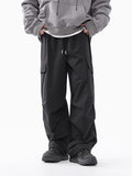 High street fashion brand paratrooper overalls men autumn and winter new retro straight loose casual versatile pants