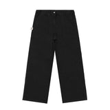 Japanese retro simple fashion brand all-match overalls men's summer cityboy casual loose drape straight pants