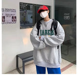 Men Oversized Autumn Letter Hoodies Mens Korean Fashion Harajuku Loose Sweatshirt Male Japanese Hoodie Streetwear Clothing