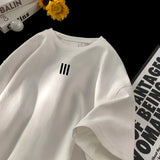 Men's Oversized T-shirts Mens Cotton T Shirt White 3XL Casual Summer Wear Fashion Print Tee Shirts for Men New Clothing