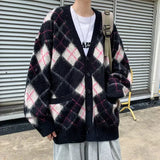 Men Vintage Korean Style Popular Long Sleeves All-match Chic Streetwear Couple Knitwear Loose Leisure Autumn Simple New