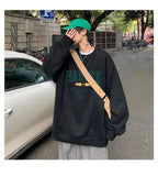 Men Oversized Autumn Letter Hoodies Mens Korean Fashion Harajuku Loose Sweatshirt Male Japanese Hoodie Streetwear Clothing