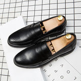 Men Dress Shoes Inner High Loafers Men Shoes Casual Shoe Man Fit Classic Party British Men's Height-increasing Shoes