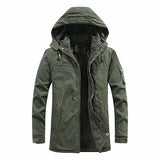  Winter Men Jackets Fleece Warm Winbreaker Cotton padded Jackets Male Thicken Military Thermal Hooded jackets Clothing