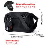 Men Messenger Bags Casual Waterproof Crossbody Bag Hold 14 inch Laptop Shoulder Bag Unisex Travel Gym Bag