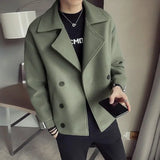 Wool & Blends Jacket for Men Slim Fit Trendy Casual Man Coat Korean Reviews Many Cheap Sale Original Brands Y2k Fast Delvery