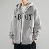 Youth Popular Hong Kong Style American Cardigan Hoodie Boys 2024 Y2k Harajuku New Autumn Trend Heavy Teenage Loose Hooded Jacket