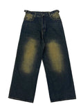 Men's Retro Loose Fitting Casual Jeans, Y2k Casual Trendy Pants, Vintage Baggy Fitting Wide Leg High Street Mop Pants