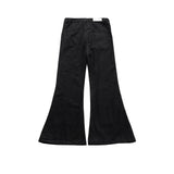 Y2K RO Style Wide Leg Black Vintage Jeans Flare Pants Men's Harajuku Solid Streetwear Baggy Casual Denim Trousers Oversized