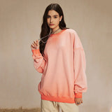 Fashion Men's Round Collar Sweatshirt Pullover Long Sleeve Gradient Color Women Top Spring Couple Clothing