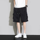 Male Cargo Shorts Classic Summer Multiple Pockets Large Size Cotton Khaki Army Green Short Pants