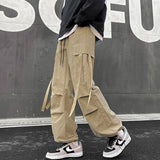 Men's Black Pants Streetwear Harem Pant Vintage Y2k Hip Hop Wide Leg Joggers Baggy Sweatpants Male Pants Big Size 5XL