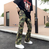 Y2K Streetwear Camouflage Baggy Tracksuit Cargo Pants Men Clothing Sweatpants Male Joggers Casual Long Trousers Moda Hombre