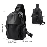 Casual Men Chest Bag New Solid Business Outdoor High Quality Shoulder Bag Oxford Waterproof Multilayer Fashionable Small Satche