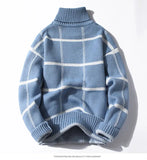 Sweaters men autumn new style mens plaid warm sweater men youth style sweaters spring Men's wool pullovers size M-3XL