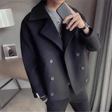 Wool & Blends Jacket for Men Slim Fit Trendy Casual Man Coat Korean Reviews Many Cheap Sale Original Brands Y2k Fast Delvery