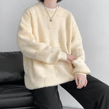 Fashion Mens Sweaters Woolen Streetwear Knitted Pullovers Size M-8XL