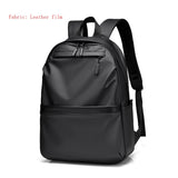 New Style Men's Business Backpack Nylon Solid Color Large Capacity  Student Schoolbag  Travel Backpack on Sale