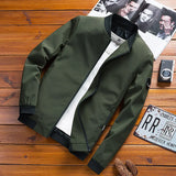 Prowow Men's Jacket Spring and Autumn Korean Fit Solid Coat Men's Youth Large Jacket Men's Clothing