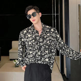 Spring Shirt New Fashion Printing Single Breasted Lapel Long Sleeve Male Tops Casual Men's Clothing Personalized