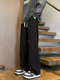 New Men's Side Stripe Sweatpants Casual Drawstring Baggy Trousers Y2K Vintage Gym Jogger Pants Streetwear Pantalones Hombre