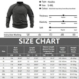 Mens Tactical Hoodies Military Pullover Long Sleeve Zipper Sweatshirts Stand Collar Outdoor Hiking Camping Army Outwear