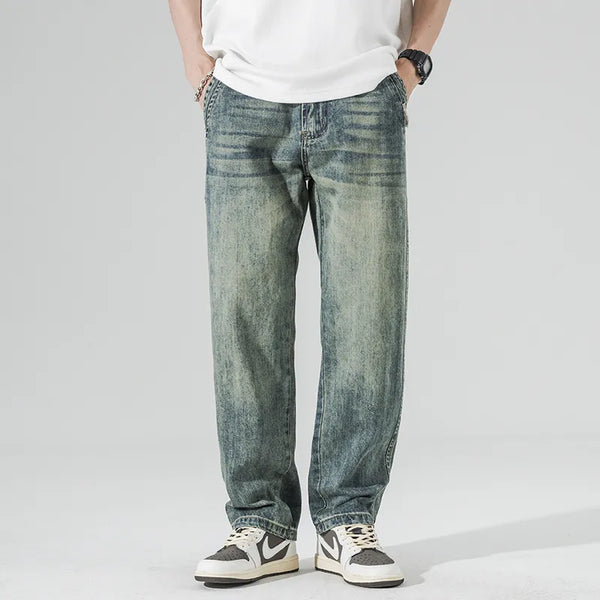Baggy Jeans Men Wide Leg Pants Casual Oversize Jeans For Men Clothing ...