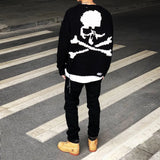 Thick Heavy Sweater Men Women 1:1 High Quality Skull Logo Digital Print Mastermind Japan Pullover Sweater