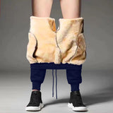 Winter Lambswool Long Pants Warm Pants Men Thick Sweatpants Outdoor Thermal Casual Joggers Pants for Men Fleece Trousers