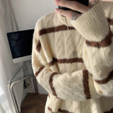 Winter New Mink Velvet Sweater Knitted Solid Sweater Men Clothes Pullover Men Sweater Casual Pullovers Bottoming Sweaters