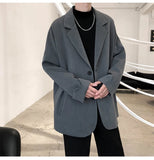 Casual Blazers Men High quality jacket Trendy Loose Suit Coat Male Retro Daily Ins Streetwear All-match Simple Korean Suit-tops