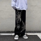 Streetwear Y2k Pants Anime Sweatpants Male Wide Leg Oversize Pants Men Techwear  Baggy Straight Trousers