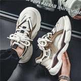 Beige Fashion Men Basketball Shoes Chunky Sneakers for Man Mesh Breathable Non Slip Board Running Sports Shoe Male Rubber Sole 7