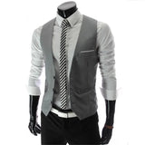 New Arrival Dress Vests For Men Slim Fit Mens Suit Vest Male Waistcoat Gilet Homme Casual Sleeveless Formal Business Jacket