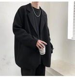 Casual Blazers Men High quality jacket Trendy Loose Suit Coat Male Retro Daily Ins Streetwear All-match Simple Korean Suit-tops