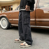 High Street Chaopai Casual Multiple Pockets Hip-hop Cargo Pants Man Fashion Autumn Youth Trend All-match Male Trousers