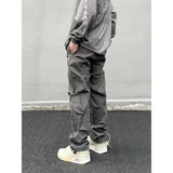 Baggy Cargo Pants Pant Trousers for Men Streetwear Y2k Techwear Man Wide Many Pockets Grey Black Fashion Tactical Jogger Tube