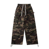 Y2k American High Street Retro Hiphop Camouflage Cargo Pants Thin Pants Gothic Fashion Men Straight Leg Casual Pants Trend Brand