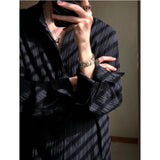 Korean Style Solid Color No-iron Men Shirts Long-sleeved Spring New High-end Concealed Button Trend Niche Texture Shirt Men