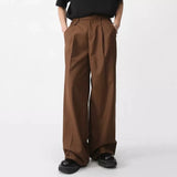 Men's Wear Spring New Casual Pants Loose Straight Korean Fashion Simple Solid Color Solid Color Male Trousers