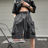 Summer Casual Shorts Men Boardshorts Beach Shorts Jogging Sports Short Pants Solid Color Drawstring Fashion Casual Cargo Pants